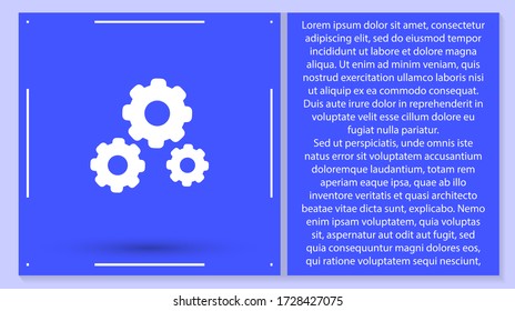 rueda cognitiva de icono vector. Lorem Ipsum Diseño de ilustración
