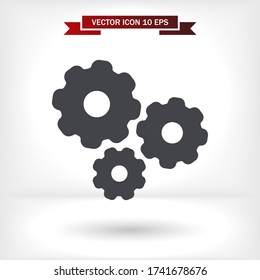 vector icon cogwheel . Lorem Ipsum Illustration design
