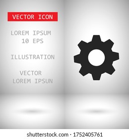 vector icon cogwheel . Lorem Ipsum Illustration design