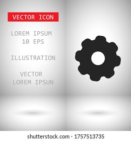 vector icon cogwheel . Lorem Ipsum Illustration design