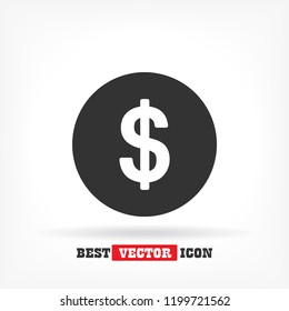 moneda de icono vectorial