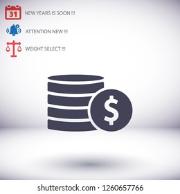 vector icon coin