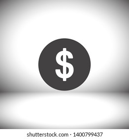 vector icon coin. lorem ipsum Flat Design JPG