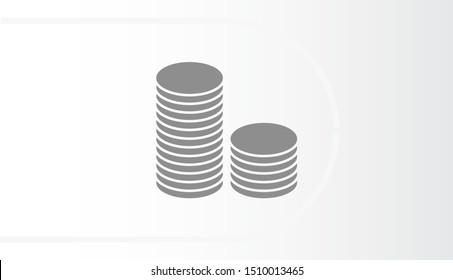 vector icon coin. lorem ipsum Flat Design JPG