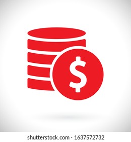 vector icon coin. lorem ipsum Flat Design JPG