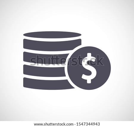 vector icon coin. lorem ipsum Flat Design JPG