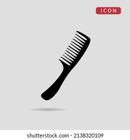 Vector icon of a comb, vector illustration.