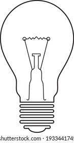 
vector icon of a common lineart lamp