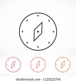Vector icon compass 10 EPS