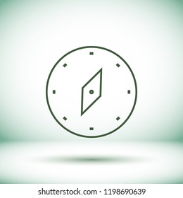 Vector icon compass 10 EPS