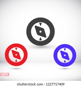 Vector icon compass 10 EPS