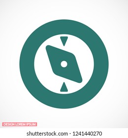 Vector icon compass 10 EPS