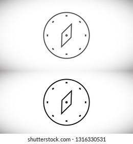 Vector icon compass 10 EPS