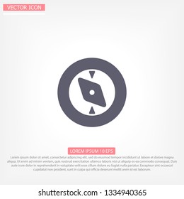 Vector icon compass 10 EPS
