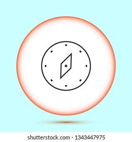 Vector icon compass 10 EPS