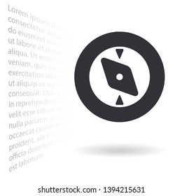 Vector icon compass 10 EPS . Lorem Ipsum Illustration design
