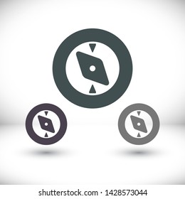 Vector icon compass 10 EPS . Lorem Ipsum Illustration design
