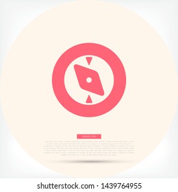 Vector icon compass 10 EPS . Lorem Ipsum Illustration design