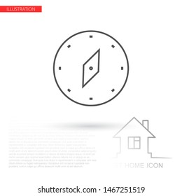Vector icon compass 10 EPS . Lorem Ipsum Illustration design
