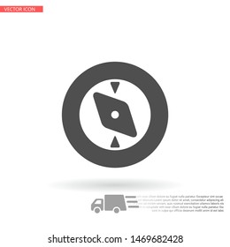 Vector icon compass 10 EPS . Lorem Ipsum Illustration design