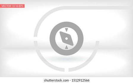 Vector icon compass 10 EPS . Lorem Ipsum Illustration design