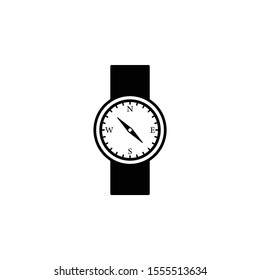 vector icon with compass rose for your design