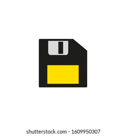 vector icon with computer floppy disk
