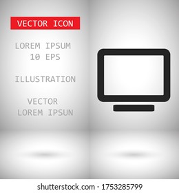 Vector icon computer . Lorem Ipsum Illustration design