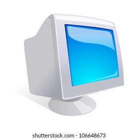 vector icon computer monitor