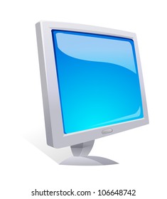 ícone de vetor monitor de computador