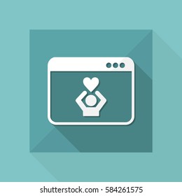 - Vector icon for computer website or application
