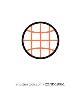 vector icon concept of internet network or can be seen as a waffle or circle net. Can be used for technology companies, internet service providers, restaurants. Can be for web, website, poster, apps