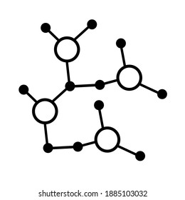 Vector icon connection, Black flat symbol, Pictogram isolated on white background, Designed for web and software interfaces,
