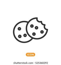 Vector Icon of cookie