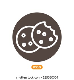 Vector Icon of cookie