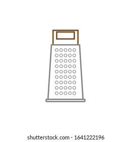 vector icon, cooking cheese grater on white background