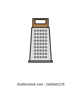 vector icon, cooking cheese scratcher on white background