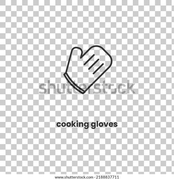 Vector Icon Cooking Gloves Vector Illustration Stock Vector (Royalty