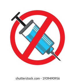 
vector icon of the corona virus antidote vaccination injection