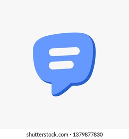 Vector icon. Correspondence, dialogue, SMS