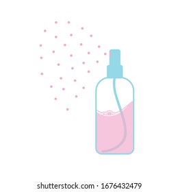 Vector icon of cosmetic bottle