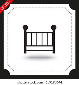 Vector icon cot