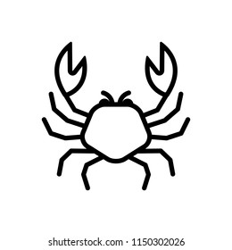 Vector icon for  crab 