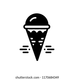 Vector icon for cream cone