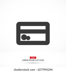 Vector icon credit card 10 EPS