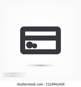 Vector icon credit card 10 EPS