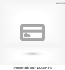 Vector icon credit card 10 EPS