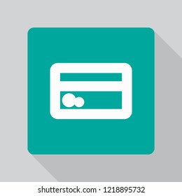 Vector icon credit card 10 EPS