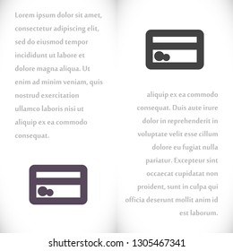 Vector icon credit card 10 EPS