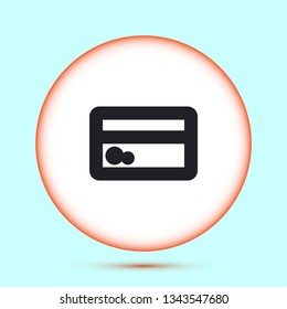 Vector icon credit card 10 EPS